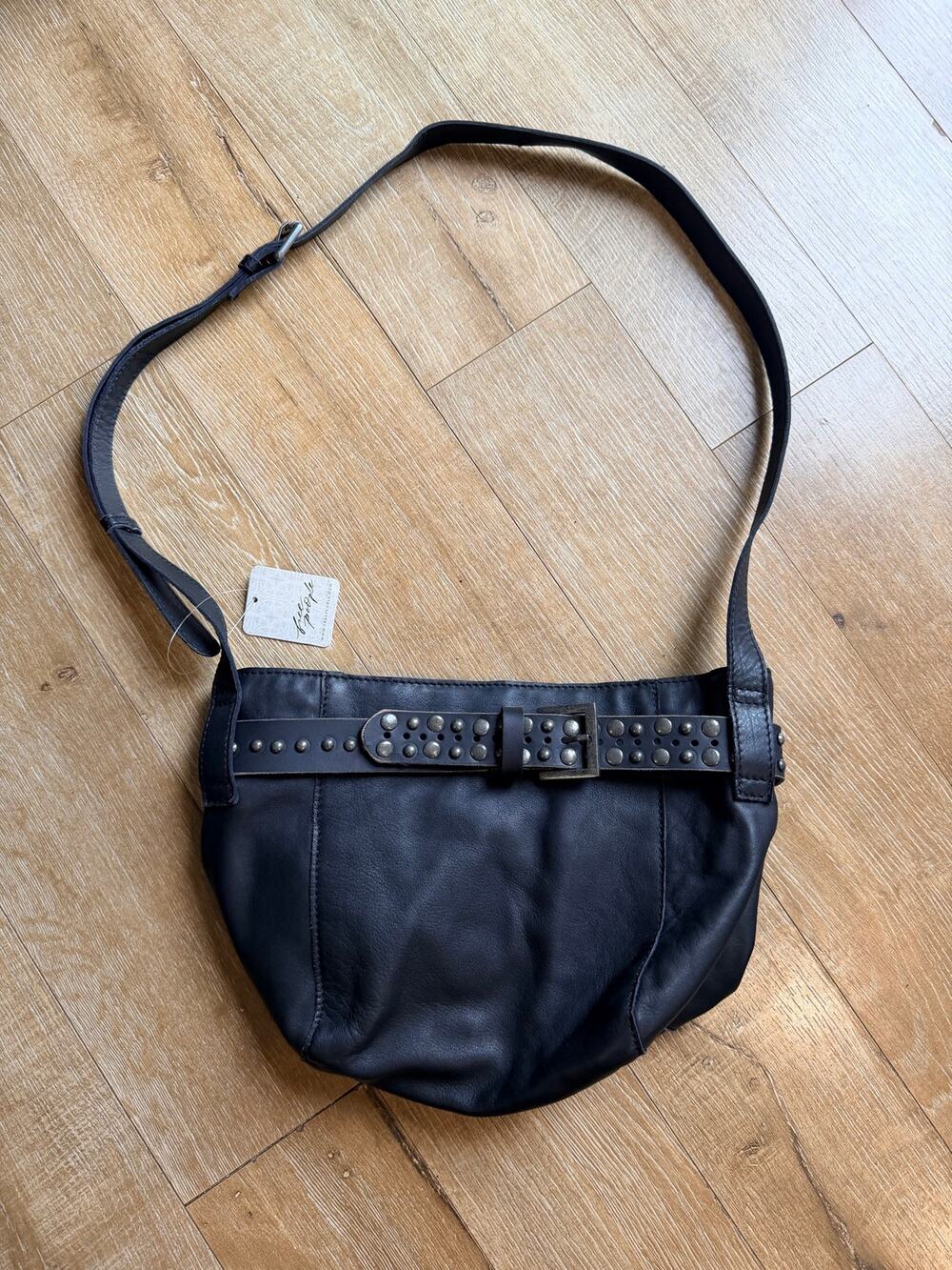 Free People Embellished Belt Bucket Bag